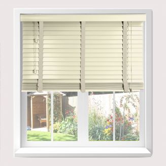 Sunwood Tapes Gloss Creme Wood Venetian Blind