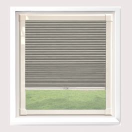 Hive Silkweave Hills Perfect Fit Pleated Blind With Cream Frame