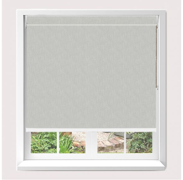 Open Cassette 70 Ribbons Asc Silver Roller Blind With White Cassette