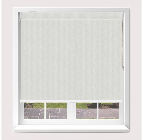 Open Cassette 70 Ribbons Asc White Roller Blind With White Cassette