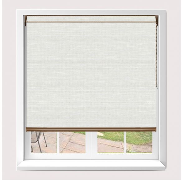 Open Cassette Venga Ecru Roller Blind With Bronze Cassette