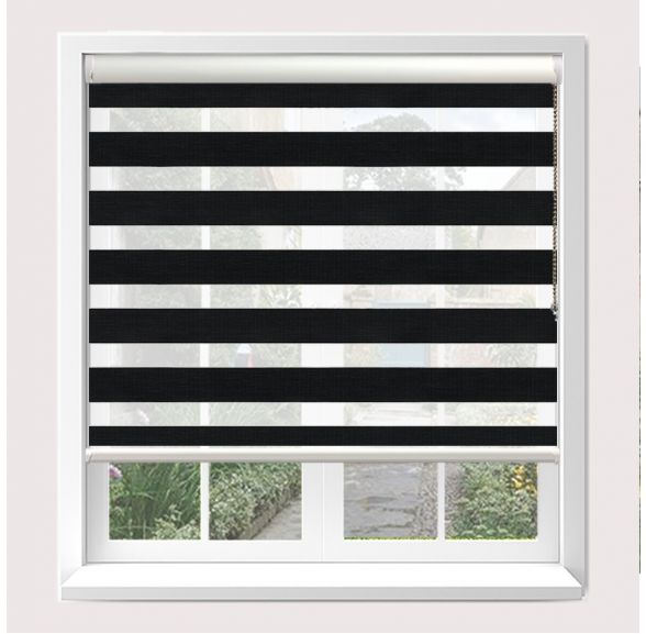 Senses Mirage Illume Ebony Roller Blind With White Cassette